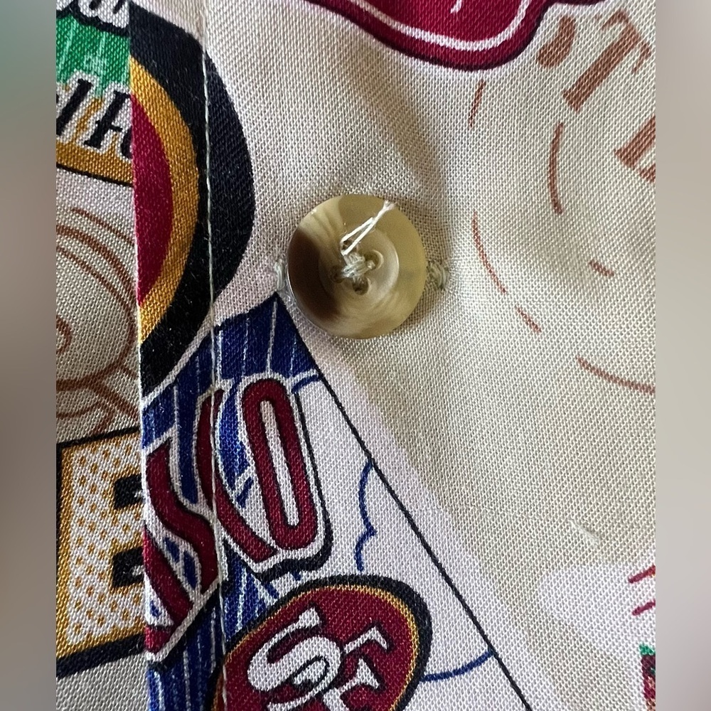 San Francisco Forty Niners NFL Hawaiian Style Shirt - Picture 6 of 9